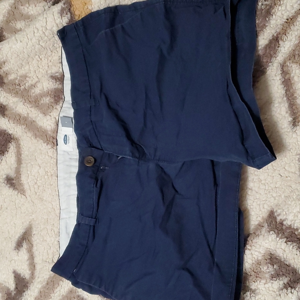 Blue dress shorts